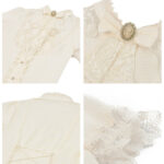 ophelia cream lace & ruffle gothic blouse by dark in love