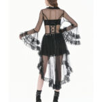 evangeline gothic black sheer lace overlay dress by dark in love