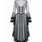 evangeline gothic black sheer lace overlay dress by dark in love