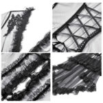 evangeline gothic black sheer lace overlay dress by dark in love