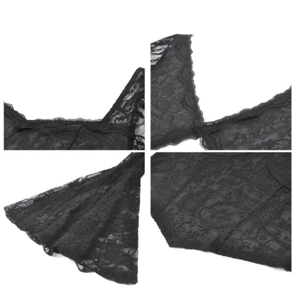 nocturne gothic black lace bell sleeve top by dark in love