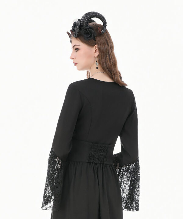 ravenna gothic black lace bell sleeve top by dark in love