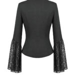 ravenna gothic black lace bell sleeve top by dark in love