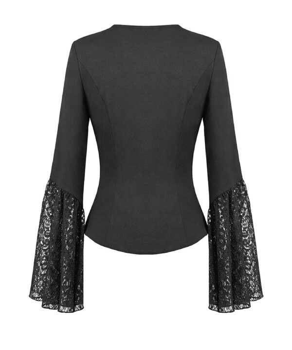 ravenna gothic black lace bell sleeve top by dark in love
