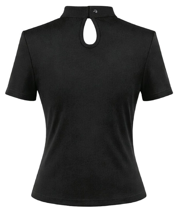 spydee gothic black spiderweb top with spider charm by dark in love