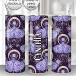 winter moths & moons straight tumbler option to personalise