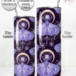 winter moths & moons straight tumbler option to personalise