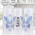 20270 whimsical butterfly personalised tumbler 1
