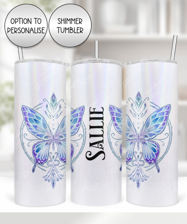 20270 whimsical butterfly personalised tumbler 1