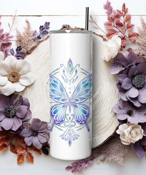 20270 whimsical butterfly personalised tumbler 2