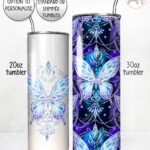 20270 whimsical butterfly personalised tumbler 3