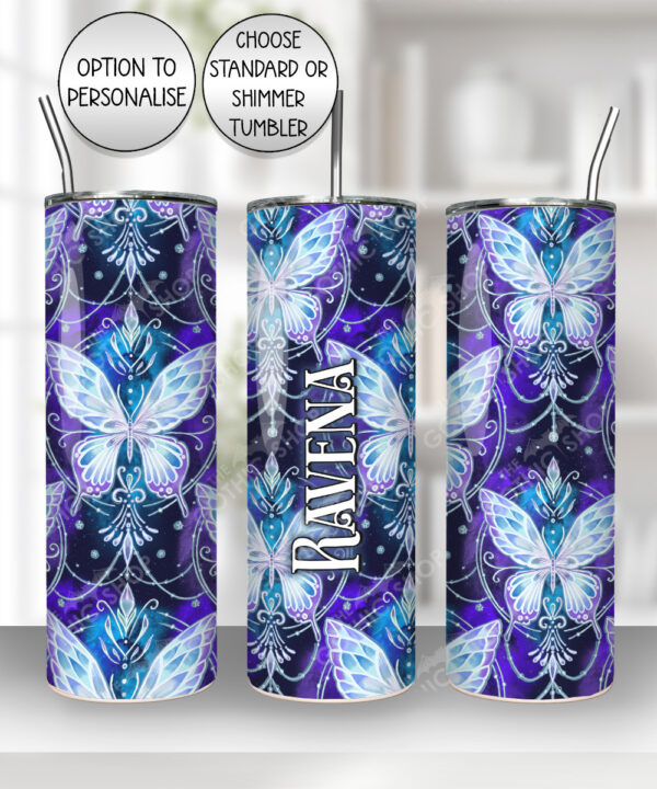 20270 whimsical butterfly personalised tumbler 4