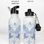 20271 whimsical butterfly personalised water bottle 2