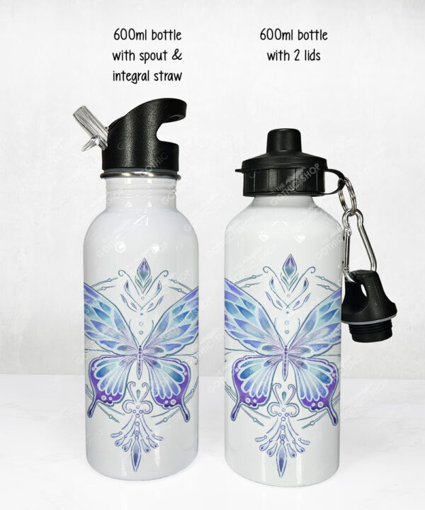 20271 whimsical butterfly personalised water bottle 2