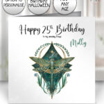 20272 whimsical dragonfly personalised card