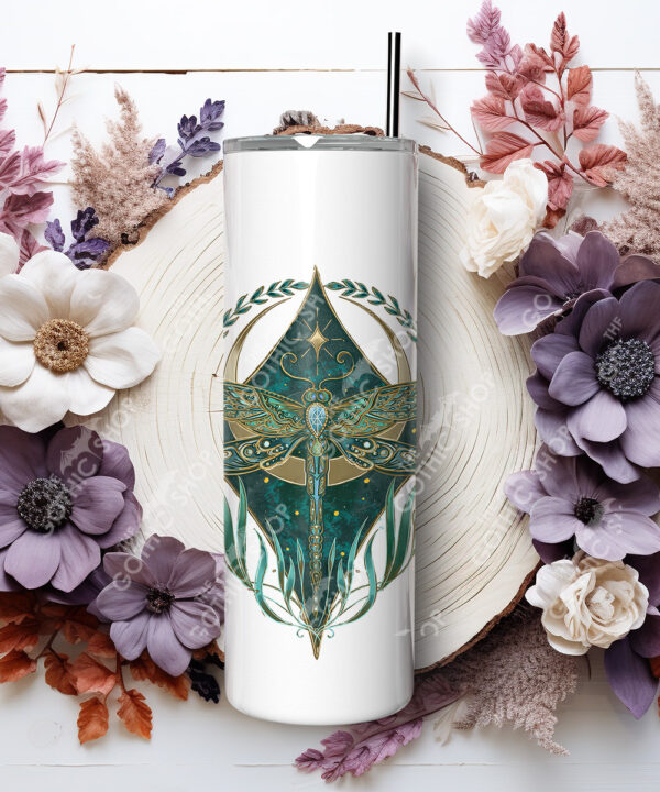20274 whimsical dragonfly personalised tumbler 3