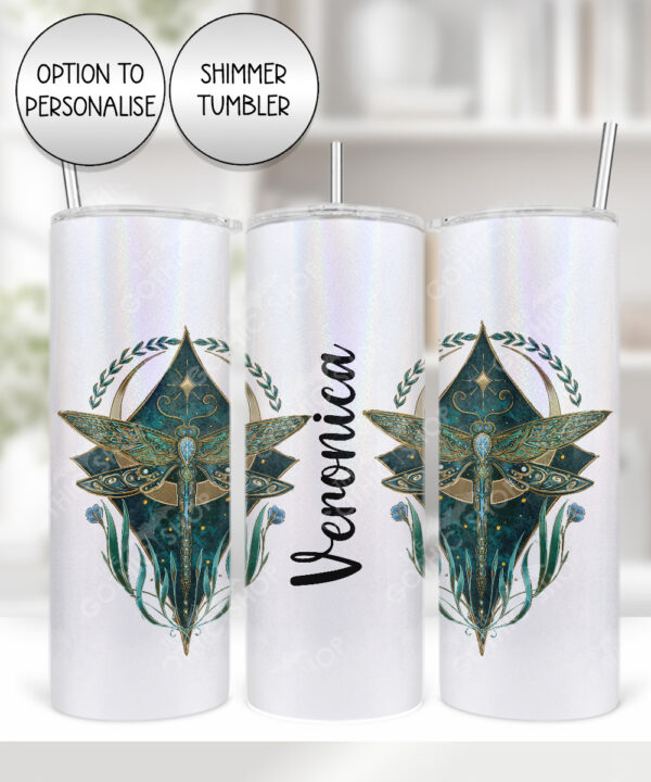 20274 whimsical dragonfly personalised tumbler 4