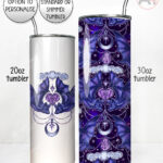20278 personalised whimsical bat gothic tumbler 4