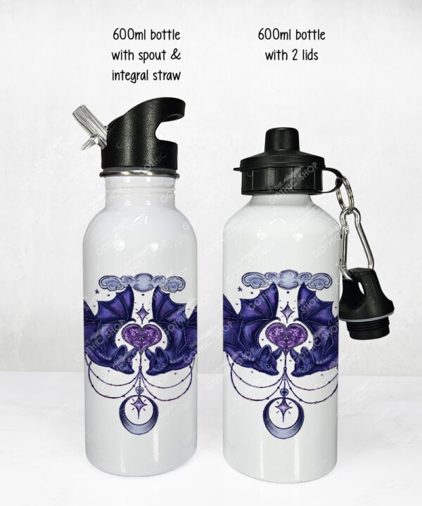 20279 personalised whimsical bat gothic water bottle 3