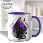 20281 whimsical black cat personalised mug 1