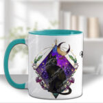 20281 whimsical black cat personalised mug 3