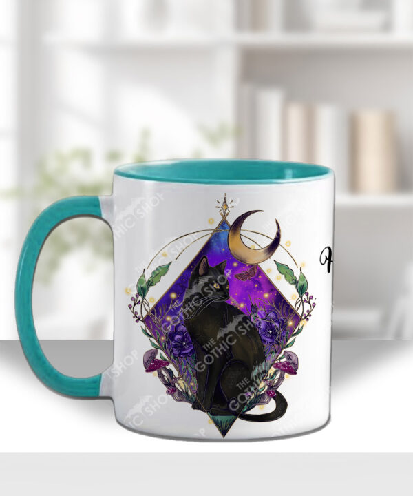 20281 whimsical black cat personalised mug 3