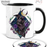 20285 whimsical raven gothic mug coaster