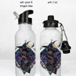 20287 whimsical raven gothic water bottle 1