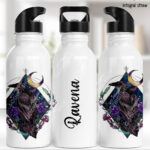 20287 whimsical raven gothic water bottle 3