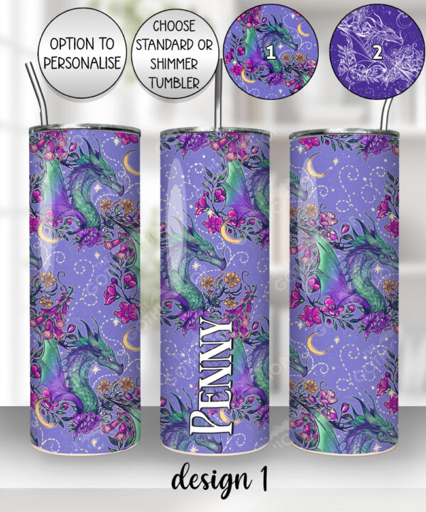 20294 whimsical dragon personalised tumbler 4