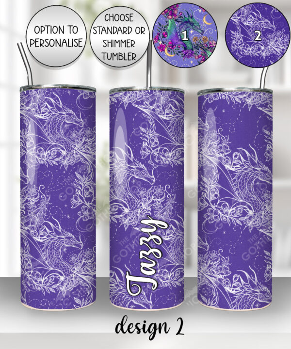 20294 whimsical dragon personalised tumbler 5