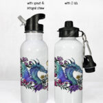 20295 whimsical dragon personalised water bottle 2
