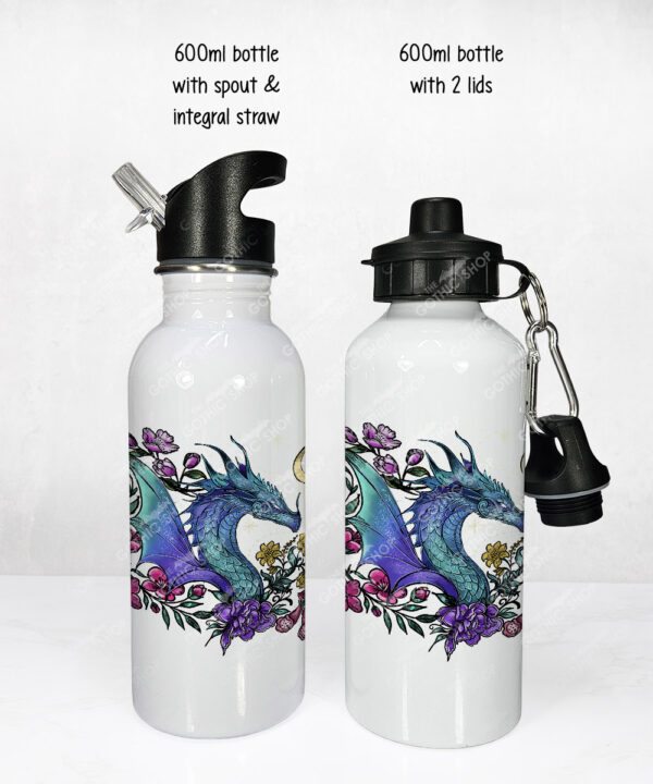 20295 whimsical dragon personalised water bottle 2