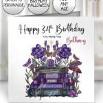 20297 whimsical books personalised card