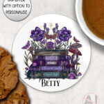 20298 whimsical books personalised coaster