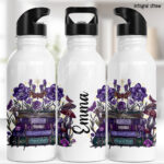 20300 whimsical books personalised water bottle 1
