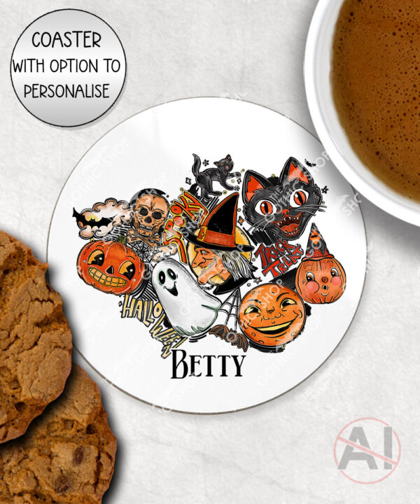 20306 personalised halloween coaster