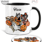 20306 personalised halloween mug coaster