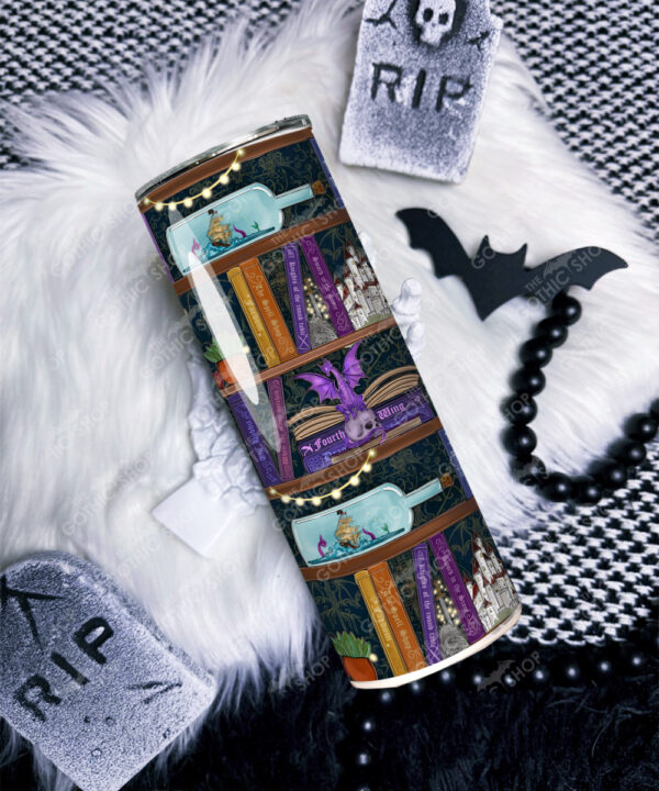 enchanted library bookish straight tumbler option to personalise