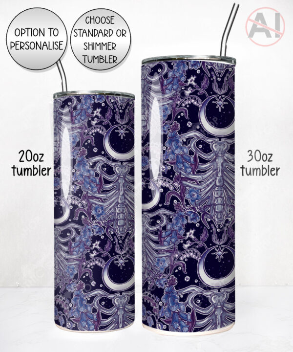enchanted library bookish straight tumbler option to personalise (copy)