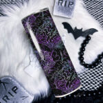 uniquely me purple brain straight tumbler option to personalise