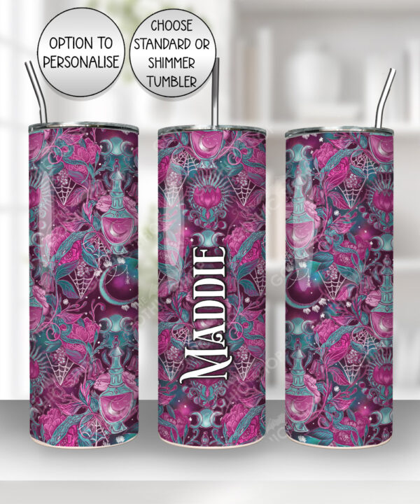 uniquely me purple brain straight tumbler option to personalise (copy)