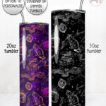 witches & wizards books & magic straight tumbler option to personalise
