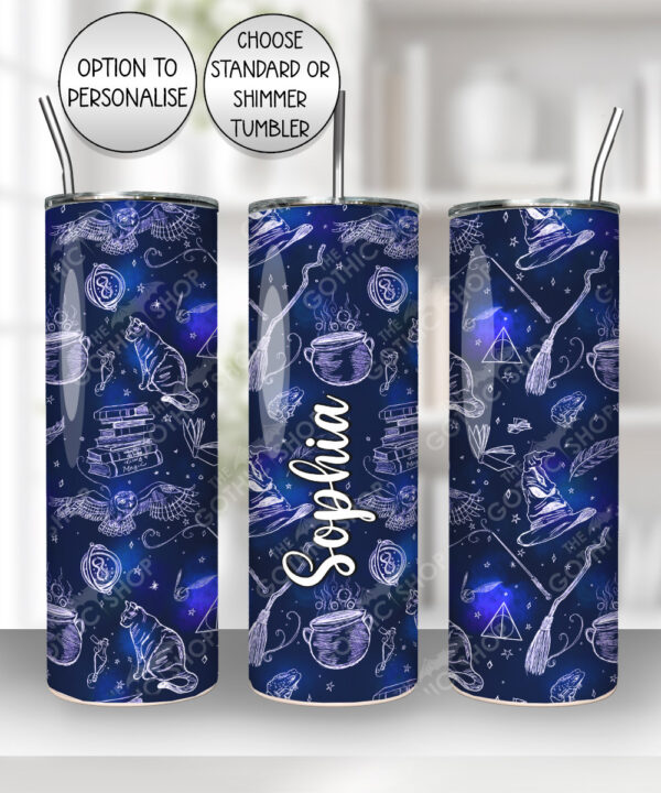 witches & wizards books & magic straight tumbler option to personalise