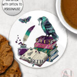 20318 dark academia gothic coaster