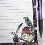dark academia ravens & relics gothic a5 notepad