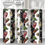 spooky halloween cocktail gothic straight tumbler option to personalise