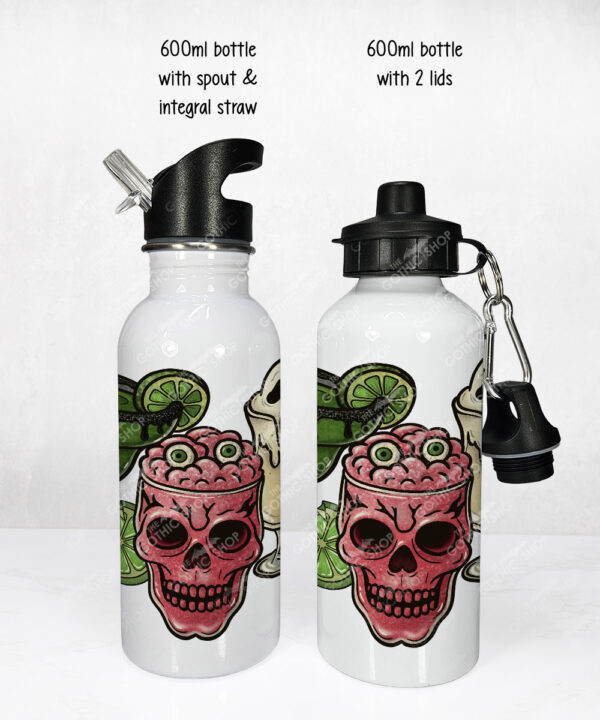 spooky halloween cocktail gothic water bottle option to personalise