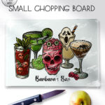 20329 spooky drinks gothic personalised chopping board 3