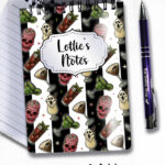 spooky halloween cocktails gothic notebook journal option to personalise